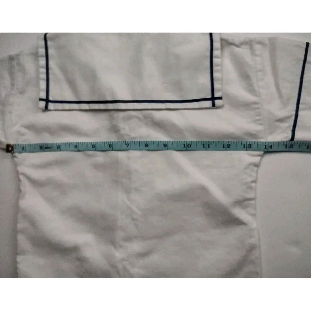 Hartstrings Boys Sailor Shirt 4T Red White & Blue Nautical 4th July 100% Cotton - Picture 7 of 8